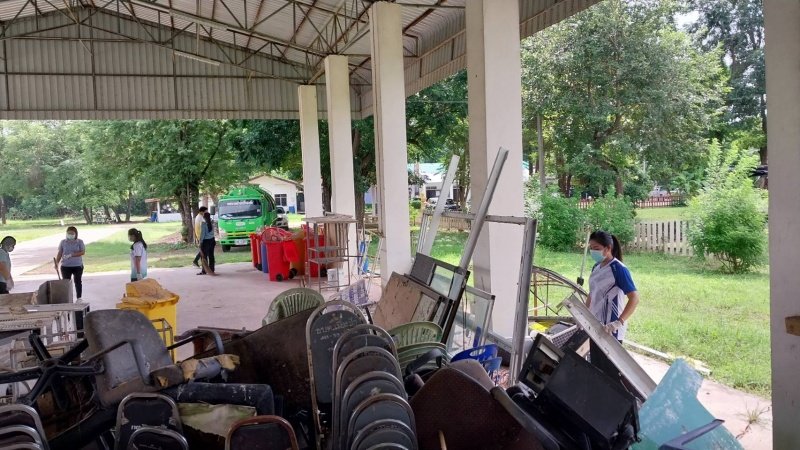 เทศบาลตำบลปักธงชัยจัดกิจกรรม 5ส ทุกวันพุธ ของสัปดาห์ พื่อความปลอดภัยในการทำงาน​​ สะสาง สะดวก สะอาด เป็นการพัฒนาสถานที่ สุขลักษณะ สร้างนิสัย เป็นการพัฒนาคน