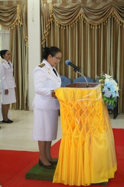 พิธีรับพระราชทานพระบรมฉายาลักษณ์พระบาทสมเด็จพระเจ้าอยู่หัวที่ฉายกับสมเด็จพระนางเจ้าฯ พระบรมราชินี เพื่อเชิญไปประดิษฐาน ณ เทศบาลตำบลปักธงชัยและศูนย์พัฒนาเด็กเล็กเทศบาลตำบลปักธงชัย เพื่อแสดงความจงรักภักดีและน้อมนำสำนึกในพระมหากรุณาธิคุณต่อสถาบันพระมหากษัตริย์ วันที่ 24 พฤษภาคม 2567 ณ หอประชุมเทศบาลตำบลปักธงชัย