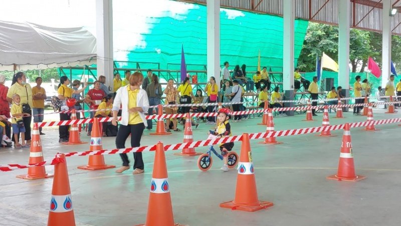 ศูนย์พัฒนาเด็กเล็กเทศบาลตำบลปักธงชัย เข้าร่วมการแข่งขันโครงการเสริมสร้างประสบการณ์เรียนรู้เด็กปฐมวัย (จักรยานขาไถ (Balance Bike) ในวันที่ 31 กรกฎาคม 2567 ณ อาคารอเนกประสงค์เทศบาลตำบลเมืองใหม่โคกกรวด อำเภอเมืองนครราชสีมา จังหวัดนครราชสีมา