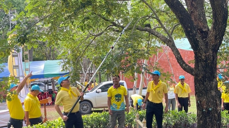 เทศบาลตำบลปักธงชัยเข้าร่วมกิจกรรมบำรุงรักษาต้นไม้ทรงปลูก และกิจกรรมจิตอาสาปลูกต้นไม้ตามโครงการเฉลิมเฉลิมพระเกียรติพระบาทสมเด็จพระเจ้าอยู่หัว เนื่องในโอกาสพระราชพิธีมหามงคลเฉลิมพระชนมพรรษา 6 รอบ 28 กรกฎาคม 2567 วันพุธที่ 24 กรกฎาคม 2567 ณ ต้นประดู่ป่า ในเขตห้ามล่าสัตว์ป่าป่าเขาภูหลวง แปลงปลูกป่า FPT 49