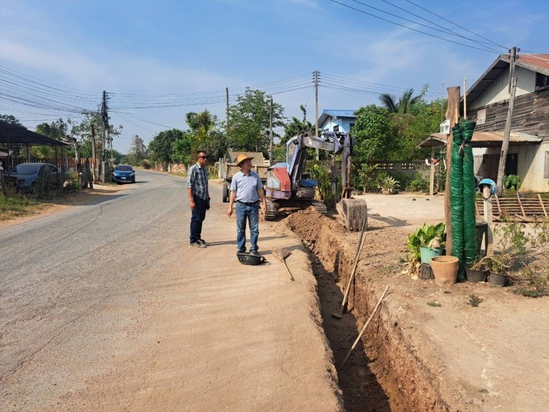 เทศบาลตำบลปักธงชัยออกตรวจงานโครงการก่อสร้างช่วงเดือนพฤษภาคม – มิถุนายน 2567