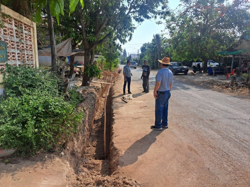 เทศบาลตำบลปักธงชัยออกตรวจงานโครงการก่อสร้างช่วงเดือนพฤษภาคม – มิถุนายน 2567