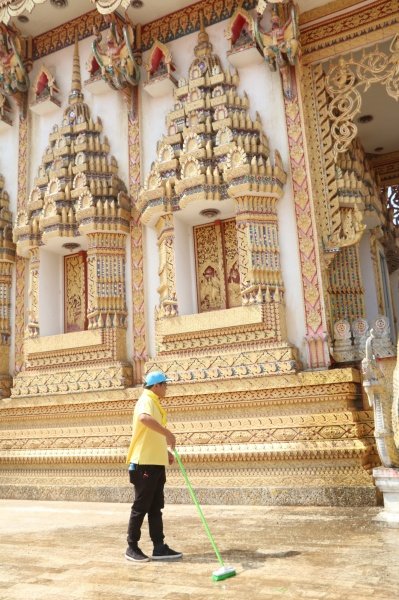 อำเภอปักธงชัย ร่วมกับเทศบาลตำบลปักธงชัยจัดกิจกรรมจิตอาสาพัฒนาเนื่องในโอกาสวันสำคัญของชาติไทย ประจำปี 2567 ในวันศุกร์ที่ 3 พฤษภาคม 2567 ณ วัดโพธิ์ทอง หมู่ที่ 5 ตำบลเมืองปัก อำเภอปักธงชัย นครราชสีมา