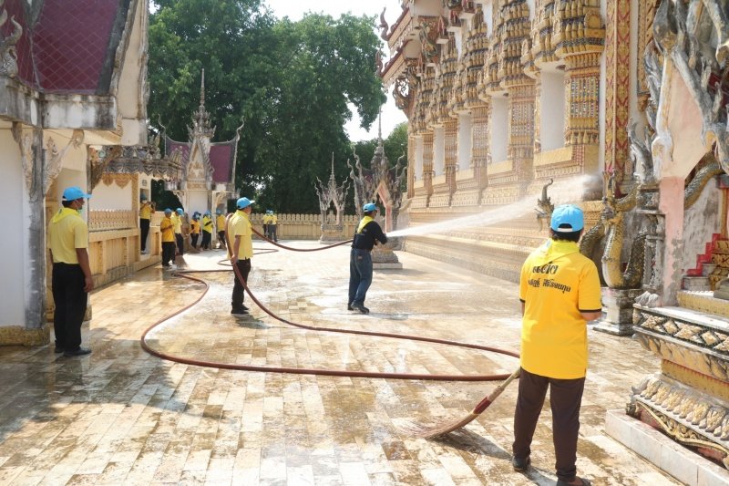 อำเภอปักธงชัย ร่วมกับเทศบาลตำบลปักธงชัยจัดกิจกรรมจิตอาสาพัฒนาเนื่องในโอกาสวันสำคัญของชาติไทย ประจำปี 2567 ในวันศุกร์ที่ 3 พฤษภาคม 2567 ณ วัดโพธิ์ทอง หมู่ที่ 5 ตำบลเมืองปัก อำเภอปักธงชัย นครราชสีมา