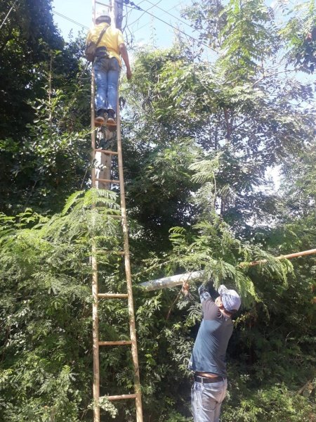 เทศบาลตำบลปักธงชัย ซ่อมแซม ติดตั้ง เพิ่มจุดไฟฟ้าสาธารณะหมู่บ้าน ประจำเดือนตุลาคม - ธันวาคม 2564