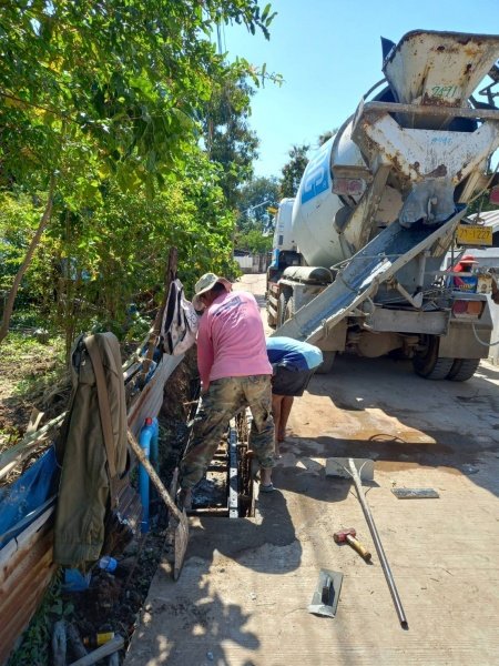 เทศบาลตำบลปักธงชัย โดยกองช่างลงพื้นที่แก้ไขปัญหาความเดือดร้อนของชาวบ้าน ประจำเดือนตุลาคม - ธันวาคม 2565