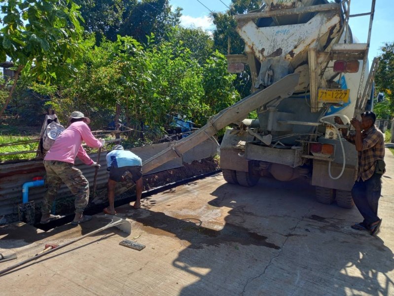 เทศบาลตำบลปักธงชัย โดยกองช่างลงพื้นที่แก้ไขปัญหาความเดือดร้อนของชาวบ้าน ประจำเดือนตุลาคม - ธันวาคม 2565