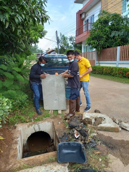 เทศบาลตำบลปักธงชัย โดยกองช่างลงพื้นที่แก้ไขปัญหาความเดือดร้อนของชาวบ้าน ประจำเดือนตุลาคม - ธันวาคม 2565