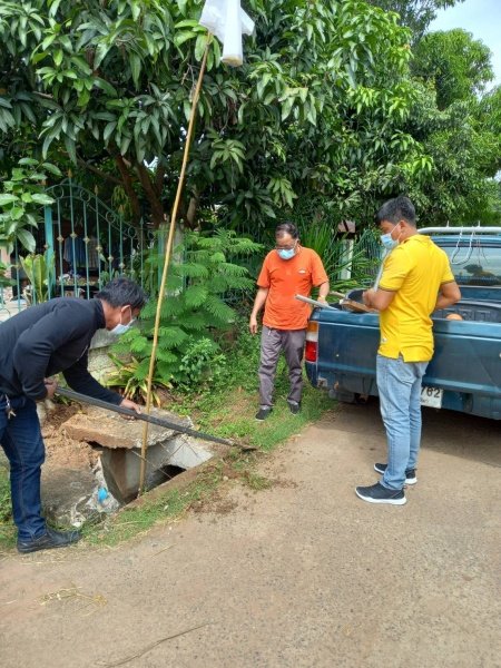 เทศบาลตำบลปักธงชัย โดยกองช่างลงพื้นที่แก้ไขปัญหาความเดือดร้อนของชาวบ้าน ประจำเดือนตุลาคม - ธันวาคม 2565