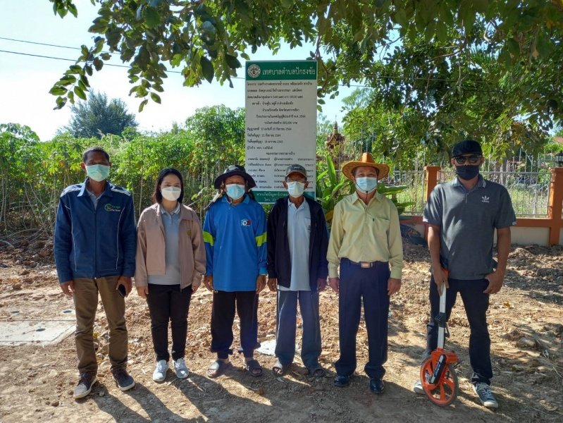 เทศบาลตำบลปักธงชัย โดยกองช่างลงพื้นที่แก้ไขปัญหาความเดือดร้อนของชาวบ้าน ประจำเดือนตุลาคม - ธันวาคม 2565