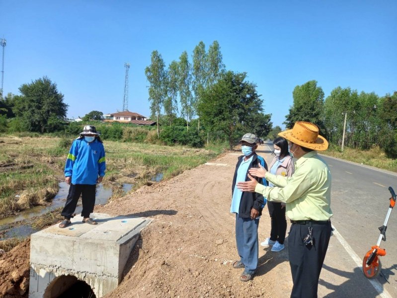 เทศบาลตำบลปักธงชัย โดยกองช่างลงพื้นที่แก้ไขปัญหาความเดือดร้อนของชาวบ้าน ประจำเดือนตุลาคม - ธันวาคม 2565