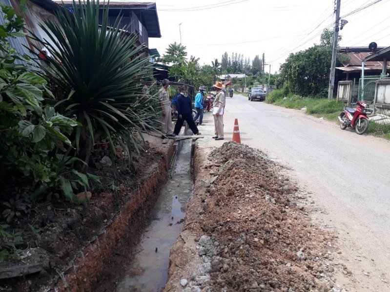 เทศบาลตำบลปักธงชัย โดยกองช่างลงพื้นที่แก้ไขปัญหาความเดือดร้อนของชาวบ้าน ประจำเดือนตุลาคม - ธันวาคม 2565