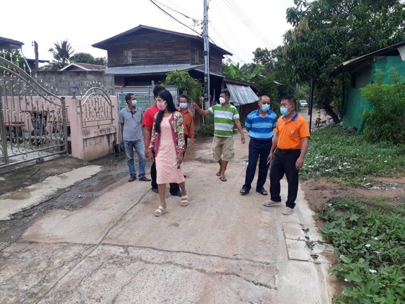 เทศบาลตำบลปักธงชัย โดยกองช่างลงพื้นที่แก้ไขปัญหาความเดือดร้อนของชาวบ้าน ประจำเดือนตุลาคม - ธันวาคม 2565