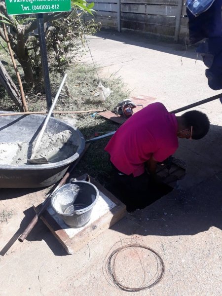 เทศบาลตำบลปักธงชัย โดยกองช่างลงพื้นที่แก้ไขปัญหาความเดือดร้อนของชาวบ้าน ประจำเดือนตุลาคม - ธันวาคม 2565