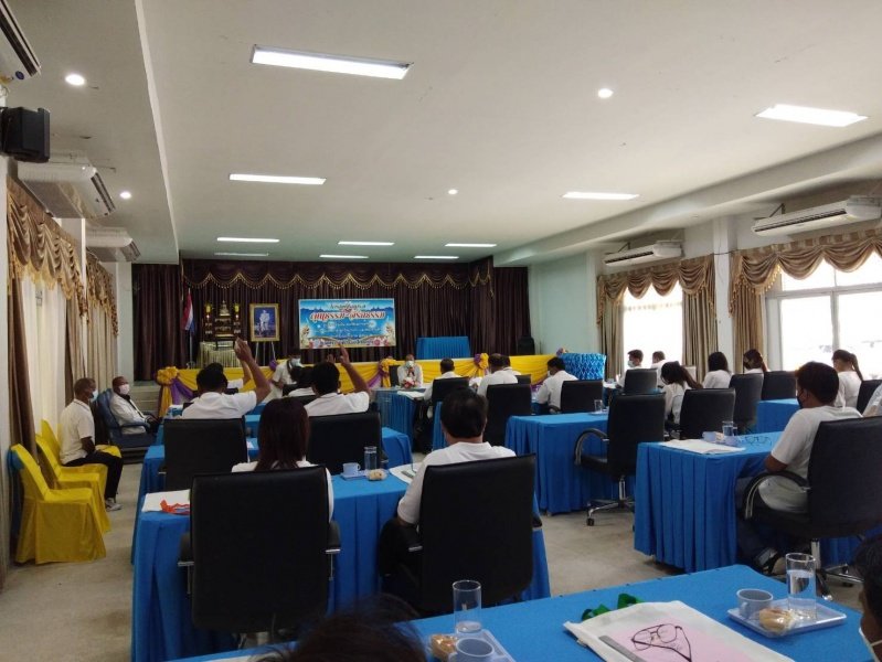 โครงการอบรมคุณธรรมจริยธรรม ผู้บริหารท้องถิ่น สมาชิกสภาเทศบาล พนักงานเทศบาล ลูกจ้างประจำและพนักงานจ้าง ประจำปีงบประมาณ พ.ศ. 2564 15 กันยายน 2564 ณ หอประชุมเทศบาลตำบลปักธงชัย