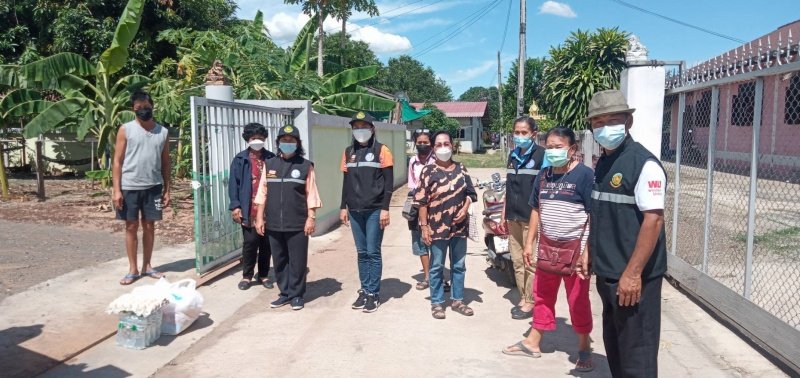 เทศบาลตำบลปักธงชัยมอบถุงยังชีพให้แก่ผู้กักตัว ในเขตพื้นที่เทศบาลตำบลปักธงชัยประจำเดือนกรกฎาคม - กันยายน 2564