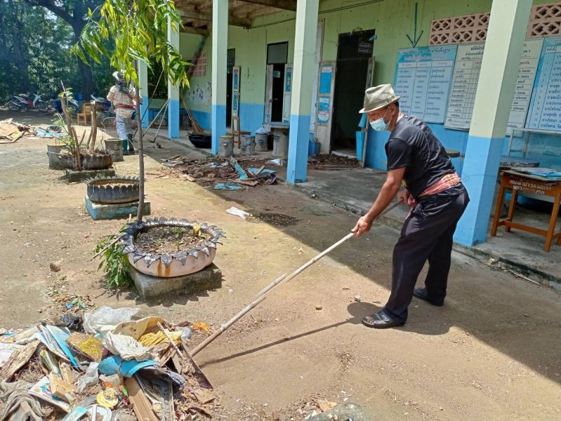 เทศบาลตำบลปักธงชัย เตรียมสถานที่ศูนย์แยกกักตัวในชุมชน Community Isolation (CI) ประจำปี พ.ศ. 2564 ณ โรงเรียนโพธิ์ทอง บ้านโรงนา ตำบลเมืองปัก อำเภอปักธงชัย จังหวัดนครราชสีมา