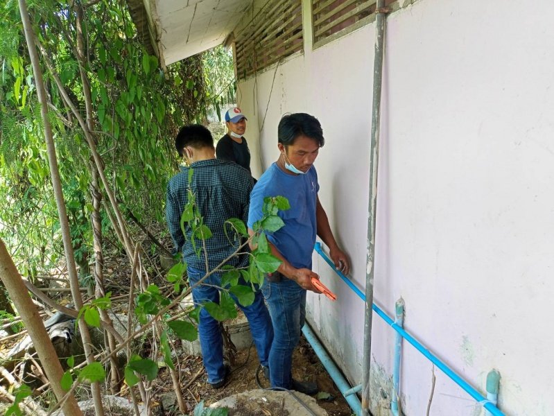 เทศบาลตำบลปักธงชัย เตรียมสถานที่ศูนย์แยกกักตัวในชุมชน Community Isolation (CI) ประจำปี พ.ศ. 2564 ณ โรงเรียนโพธิ์ทอง บ้านโรงนา ตำบลเมืองปัก อำเภอปักธงชัย จังหวัดนครราชสีมา