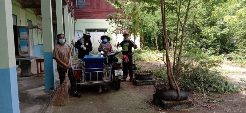 เทศบาลตำบลปักธงชัย เตรียมสถานที่ศูนย์แยกกักตัวในชุมชน Community Isolation (CI) ประจำปี พ.ศ. 2564 ณ โรงเรียนโพธิ์ทอง บ้านโรงนา ตำบลเมืองปัก อำเภอปักธงชัย จังหวัดนครราชสีมา