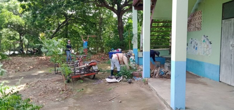 เทศบาลตำบลปักธงชัย เตรียมสถานที่ศูนย์แยกกักตัวในชุมชน Community Isolation (CI) ประจำปี พ.ศ. 2564 ณ โรงเรียนโพธิ์ทอง บ้านโรงนา ตำบลเมืองปัก อำเภอปักธงชัย จังหวัดนครราชสีมา