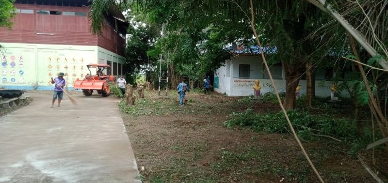 เทศบาลตำบลปักธงชัย เตรียมสถานที่ศูนย์แยกกักตัวในชุมชน Community Isolation (CI) ประจำปี พ.ศ. 2564 ณ โรงเรียนโพธิ์ทอง บ้านโรงนา ตำบลเมืองปัก อำเภอปักธงชัย จังหวัดนครราชสีมา