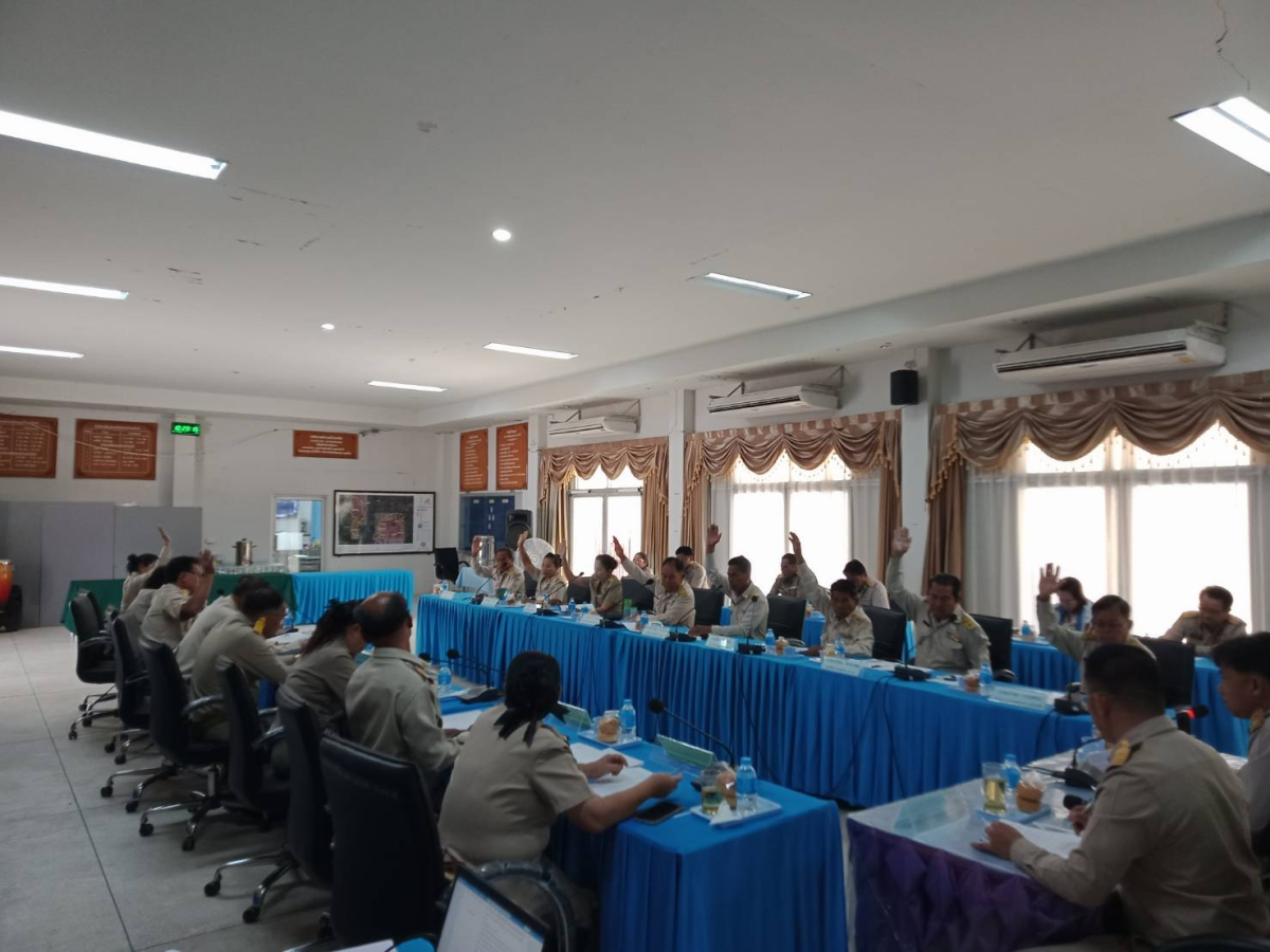 ประชุมสภาเทศบาลตำบลปักธงชัย สมัยสามัญ สมัยแรก ครั้งที่ 1 ประจำปี 2568