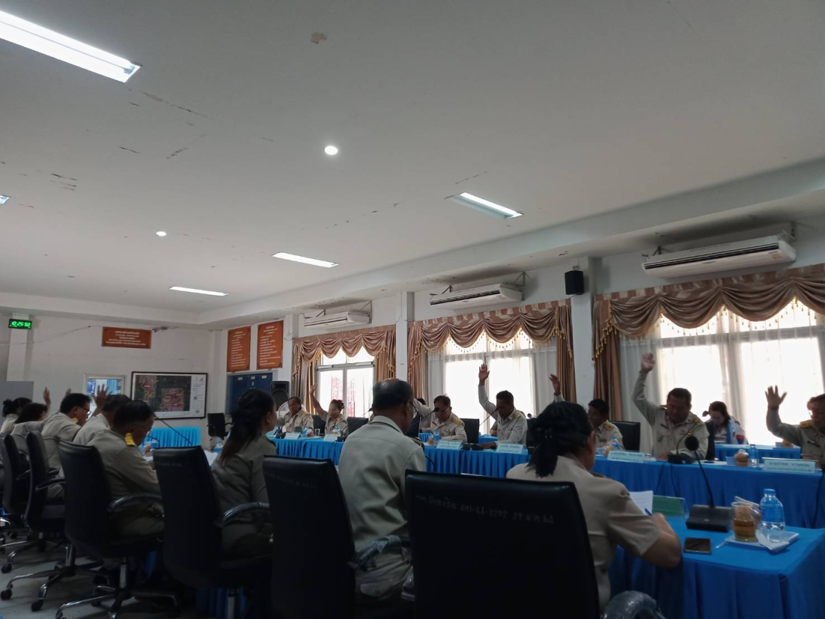 ประชุมสภาเทศบาลตำบลปักธงชัย สมัยสามัญ สมัยแรก ครั้งที่ 1 ประจำปี 2568