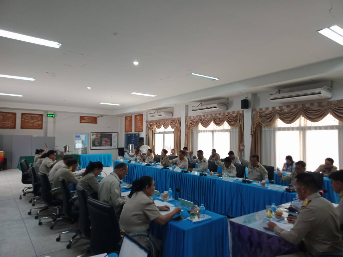 ประชุมสภาเทศบาลตำบลปักธงชัย สมัยสามัญ สมัยแรก ครั้งที่ 1 ประจำปี 2568