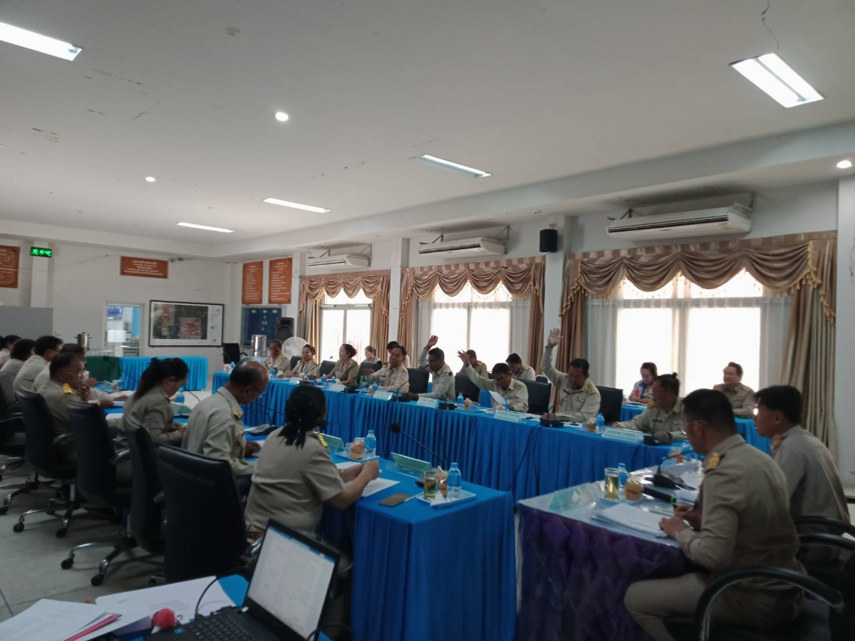 ประชุมสภาเทศบาลตำบลปักธงชัย สมัยสามัญ สมัยแรก ครั้งที่ 1 ประจำปี 2568