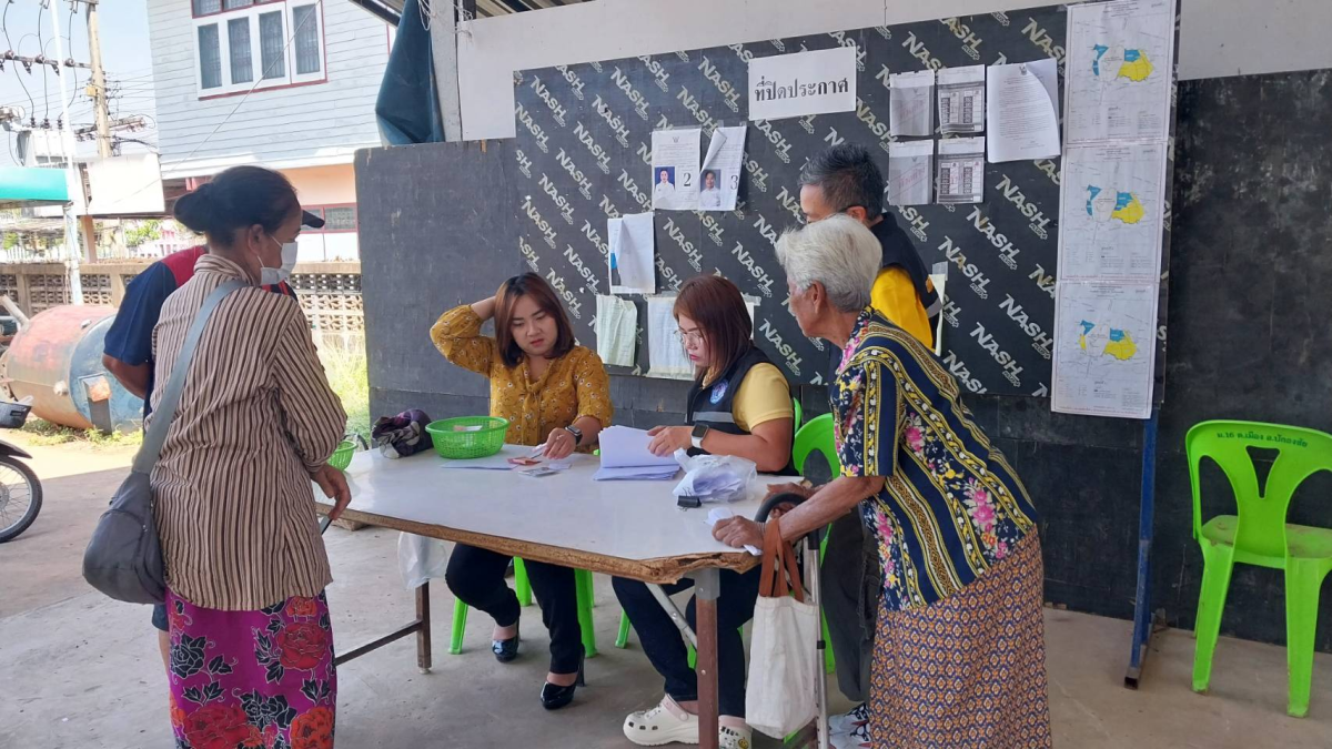 เทศบาลตำบลปักธงชัย ออกจ่ายเบี้ยยังชีพผู้สูงอายุ ผู้พิการ ผู้ป่วยฯ และบริการจัดเก็บค่าธรรมเนียมการเก็บขนขยะ ประจำเดือนมีนาคม 2568