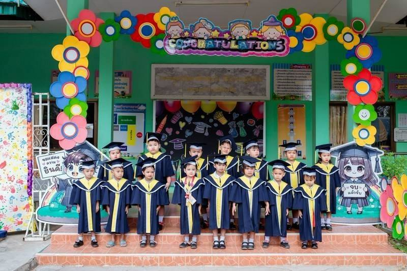 ศูนย์พัฒนาเด็กเล็กเทศบาลตำบลปักธงชัย จัดพิธีมอบวุฒิบัตรบัณฑิตน้อย ประจำปีการศึกษา 2567 วันที่ 21 มีนาคม 2568