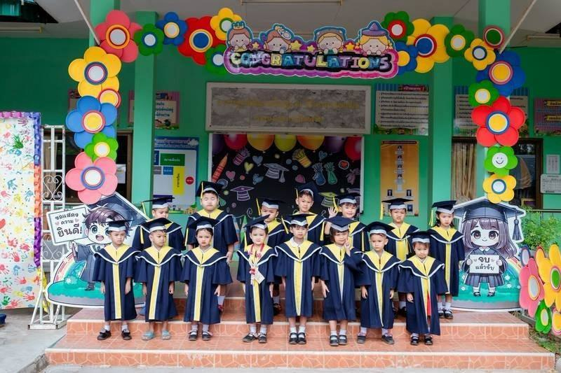 ศูนย์พัฒนาเด็กเล็กเทศบาลตำบลปักธงชัย จัดพิธีมอบวุฒิบัตรบัณฑิตน้อย ประจำปีการศึกษา 2567 วันที่ 21 มีนาคม 2568